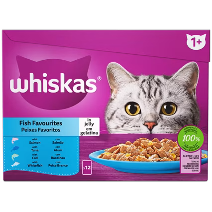 WHISKAS ADULT- FISH AND MEAT 85GR