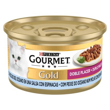 GOURMET GOLD PEIXE E ESPINAFRES 85G