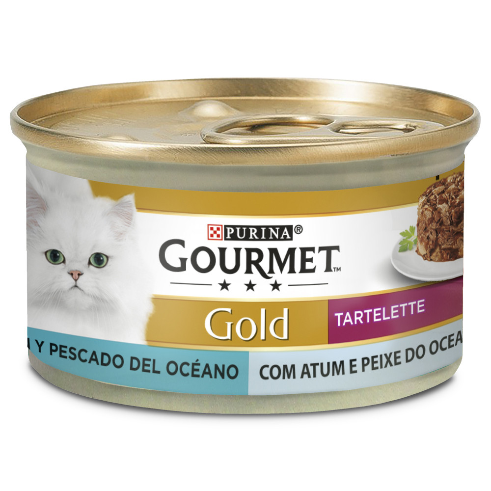 GOURMET GOLD TARTELETTE DUO ATUM/PEIXE OCEANO 85GR