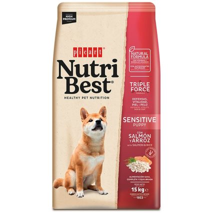 NUTRIBEST PUPPY SENSITIVE SALMAO E ARROZ 15KG