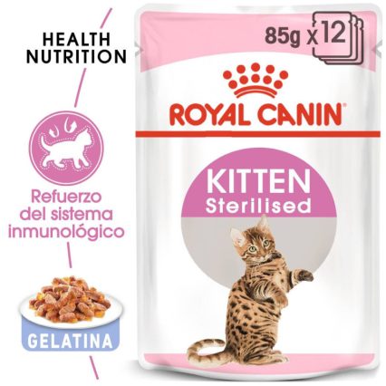 ROYAL CANIN CAT KITTEN STERLISED PEDACOS EM MOLHO 85G