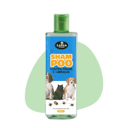 SHAMPOO ANTI-PULGAS/CARRAÇAS LAYCA 400ML
