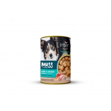 INTERNUTRI MUSS DOG CORDEIRO/FRANGO 415G