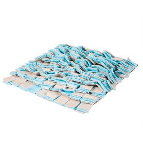 TAPETE DE LANCHE AZUL / CINZA 35x35CM