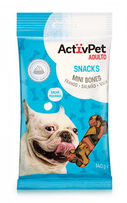 SNACK MINI BONES 140GR ACTIVPET