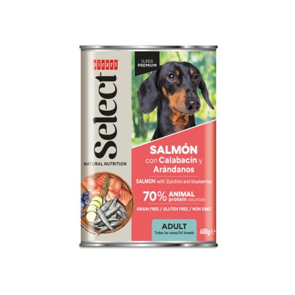 SELECT ADULT SALMÃO WET 400G - Alimento em patê para cão