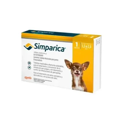 SIMPARICA 5M 1.3-2.5KG (1UNI)