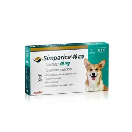 SIMPARICA CAES 40MG 10-20KG (1UNI)
