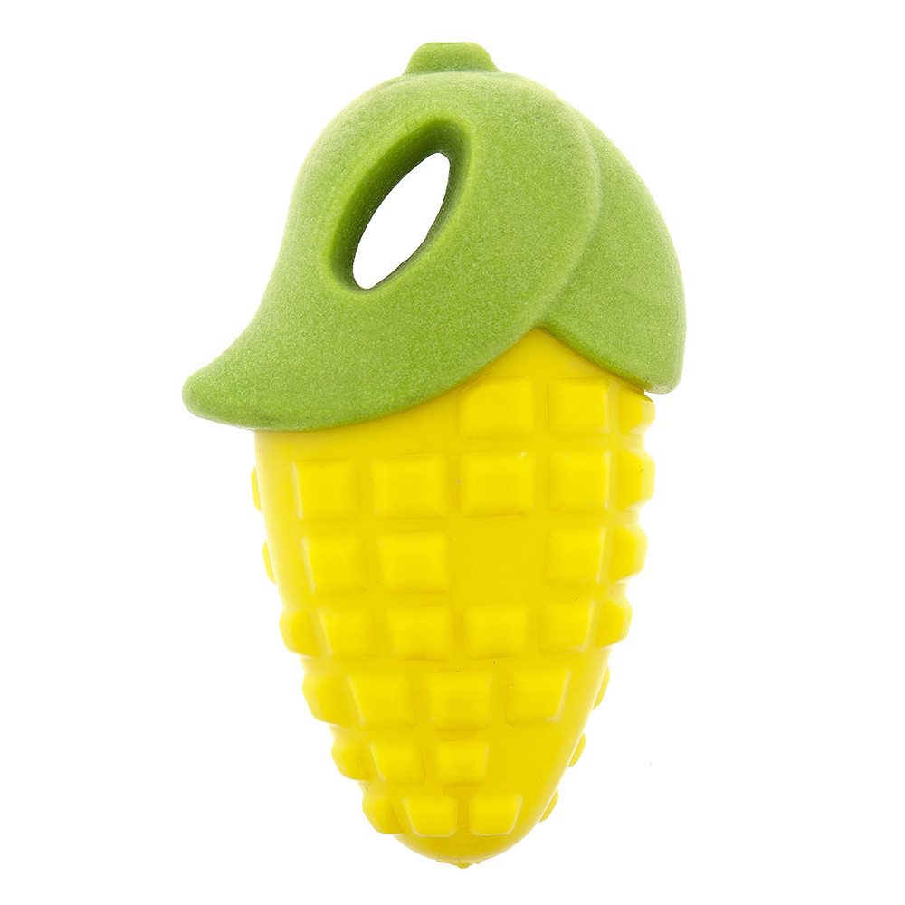 ESPIGA DE MILHO EM TPR PARA CÃES 13X8X4.5CM