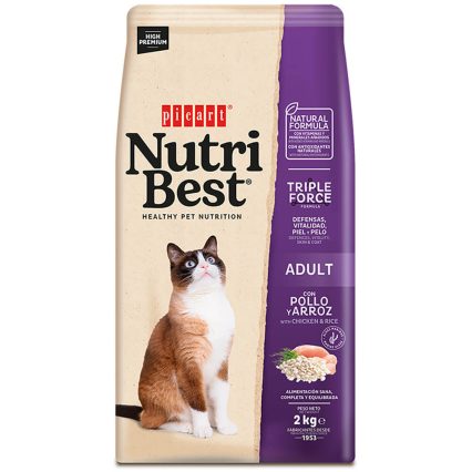 NUTRIBEST CAT ADULTO 2KG- Frango e arroz