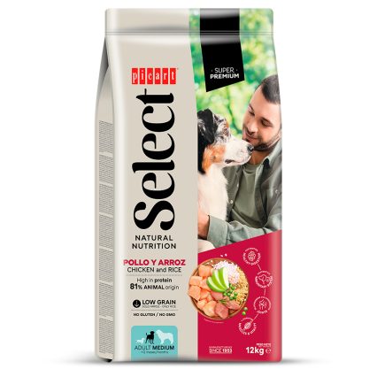 SELECT ADULTO MEDIUM 12KG- Frango e arroz