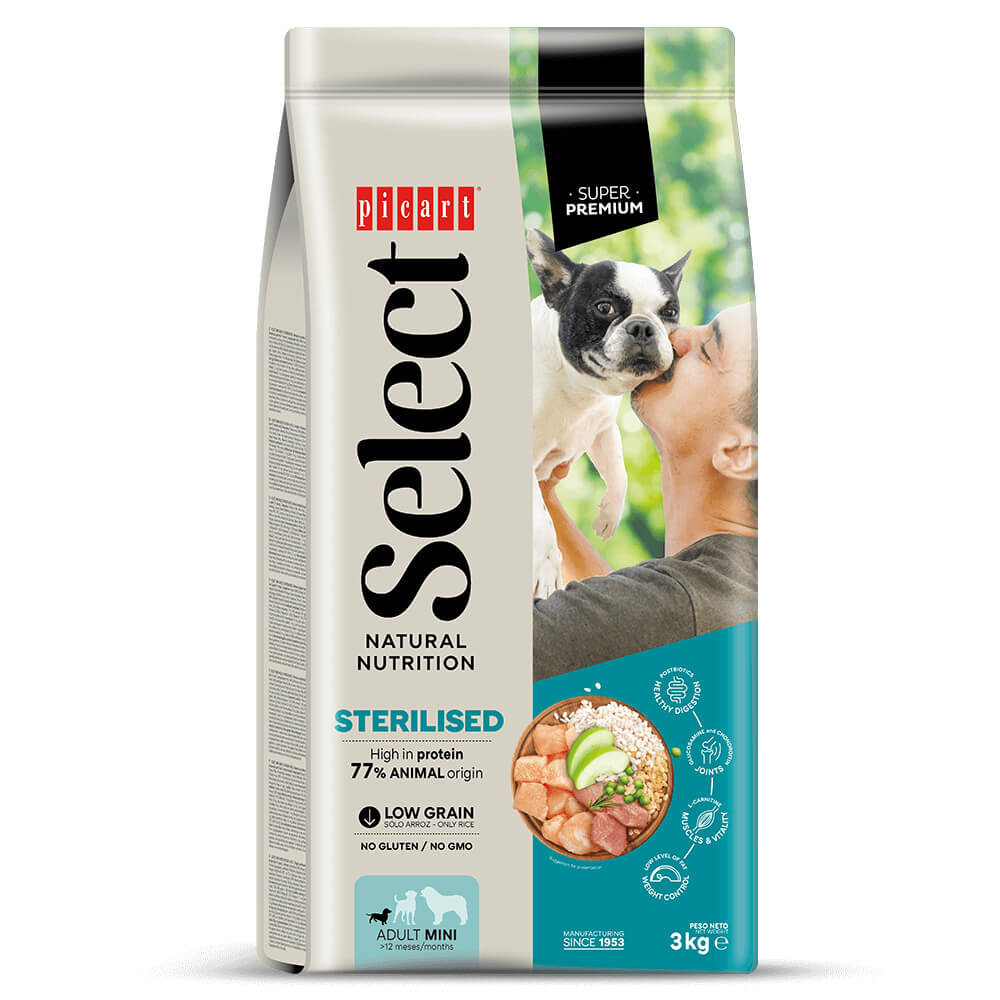 SELECT ADULT MINI LIGHT STERILISED 3KG - Frango e arroz